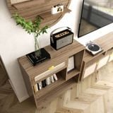 Bộ tủ sách và kệ tròn trang trí - 2 Món - Sakura|Molago