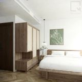 Trọn bộ phòng ngủ đôi Mẫu 1 - 7 Món Sakura|Molago