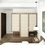 Bộ tủ quần áo 2 Món - CB015 Sakura|Molago