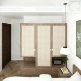 Trọn bộ phòng ngủ đôi Mẫu 1 - 7 Món Sakura|Molago