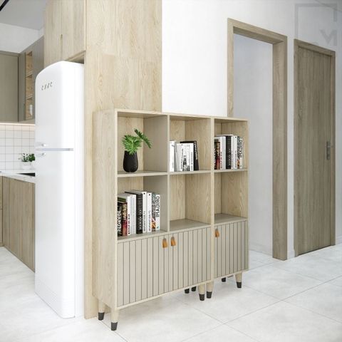 Tủ kệ sách/Tủ kệ trang trí/Tủ kệ vật dụng - K004 Silvan|Molago