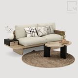 Ghế băng sofa có hộc kéo - C001 Rattan|Molago