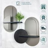 Kệ gỗ treo tường trang trí EA-X|Molago