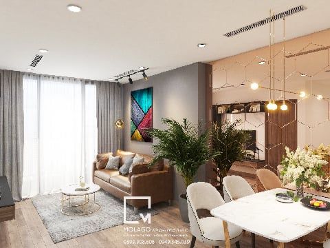 Thiết kế nội thất căn hộ Eco Green - Anh Tuấn