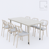 Bàn ăn gỗ nhiều kích thước 1m2-1m8 Silvan|Molago