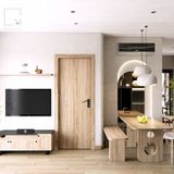 Bộ tủ kệ Tivi 2 Món - CB002 Rattan|Molago