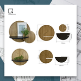 Kệ gỗ treo tường trang trí đa năng TB-V| Molago