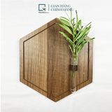 Kệ dán tường lục giác trang trí gỗ LD|Molago