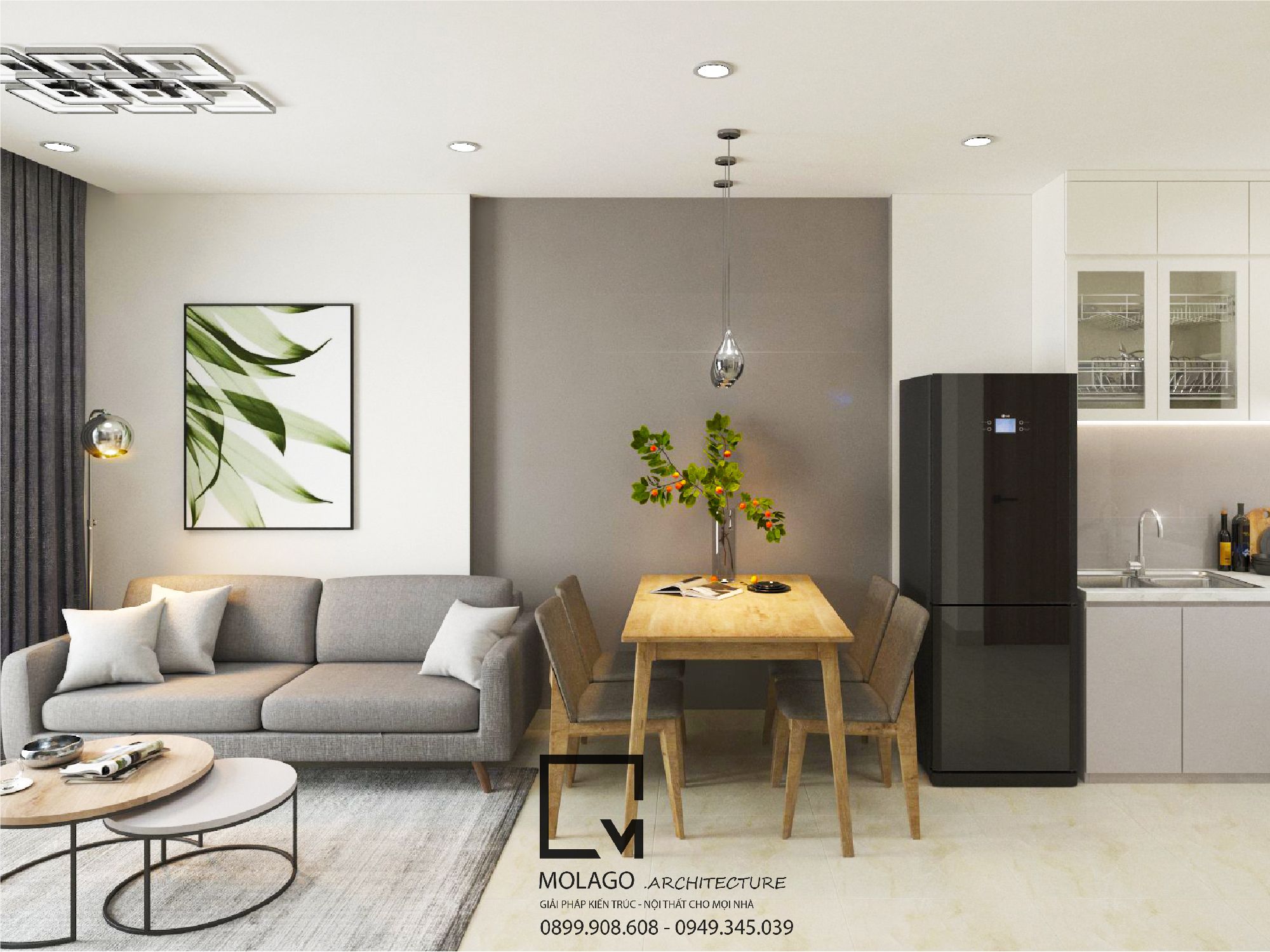Chiêm ngưỡng nội thất căn hộ chung cư đẹp Vinhomes Grand Park  Molago Jsc