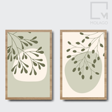 Bộ 2 tranh trang trí/Tranh treo tường - D008 Sakura|Molago