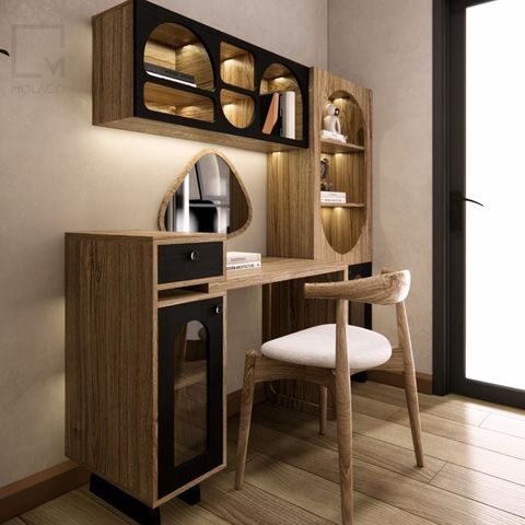 Kệ sách treo, kệ vật dụng trang trí - K006 Rattan|Molago