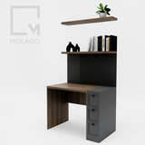 Bộ đợt kệ bàn học/Bộ đợt kệ treo tường - D005 Miniwa|Molago