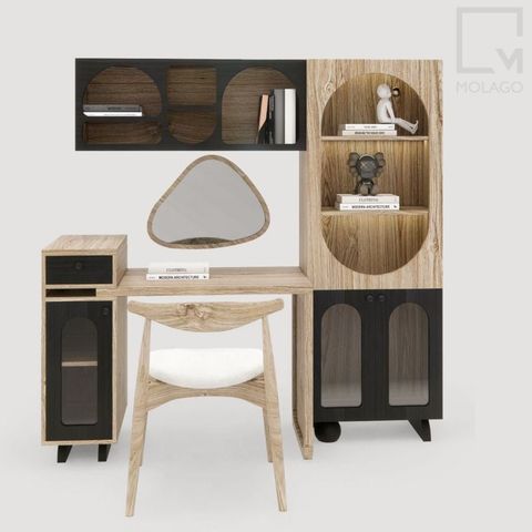 Gương soi bàn trang điểm - D005 Rattan|Molago