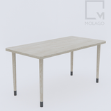 Bộ bàn ghế ăn gỗ nhiều kích thước 1m2-1m8 Silvan|Molago