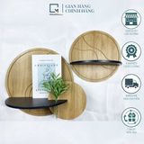 Kệ gỗ treo tường trang trí đa năng TB-V| Molago