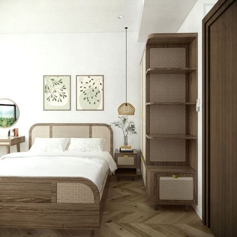 Giường ngủ đơn/đôi 1m2-1m8 Sakura|Molago