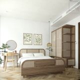 Bàn trang điểm gỗ nhỏ gọn, tiện ích - T006 Sakura|Molago