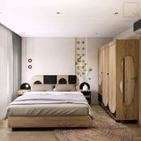 Trọn bộ phòng ngủ đôi 1m6/1m8 - 7 món-Rattan|Molago