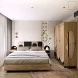 Giường ngủ đơn/đôi 1m2-1m8 Rattan|Molago