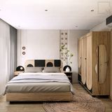 Bộ giường ngủ đơn/đôi 1m2-1m8 - 2/3 món - Rattan|Molago