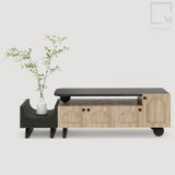 Bộ tủ kệ Tivi 2 Món - CB002 Rattan|Molago