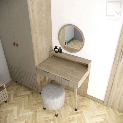 Gương trang điểm tròn treo tường - D004 Silvan|Molago