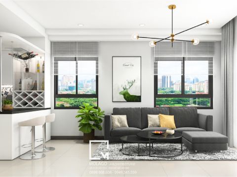 Thiết kế nội thất căn hộ chung cư Dockland - Chị Thảo