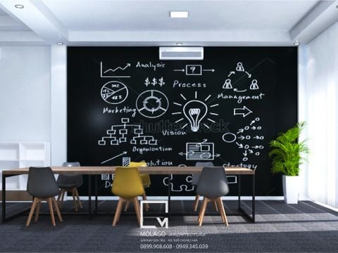 Thiết kế nội thất văn phòng truyền thông - Chị Tuyền