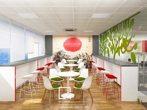 Thiết kế nội thất văn phòng Nenkin Nhật Bản