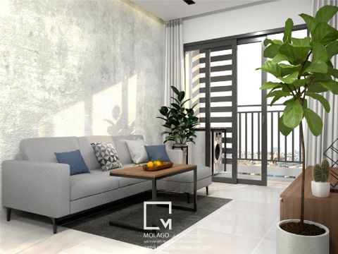 Thiết kế nội thất căn hộ The Sunavenue - Anh Huy