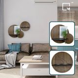 Kệ gỗ dán tường decor hình tròn TB-N|Molago