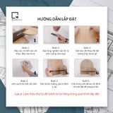 Kệ gỗ dán tường decor hình tròn TB-N|Molago