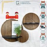 Kệ gỗ dán tường decor hình tròn TB-N|Molago