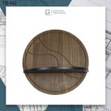 Kệ gỗ dán tường decor hình tròn TB-N|Molago