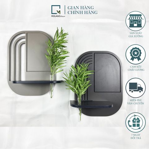 Kệ treo tường trang trí gỗ đa năng VA|Molago