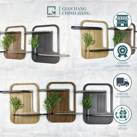 Kệ gỗ dán tường trang trí VC|Molago