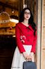Vest tafta đỏ AV202