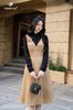 Đầm yếm camel cổ V DL699