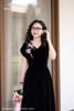 Đầm nhung đen trâm bích DL918