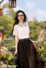Áo croptop ren trắng cổ thêu SM840