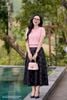 Áo cotton hồng bo gấu SM839