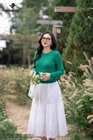 Áo len xanh vân núi KĐH AL44