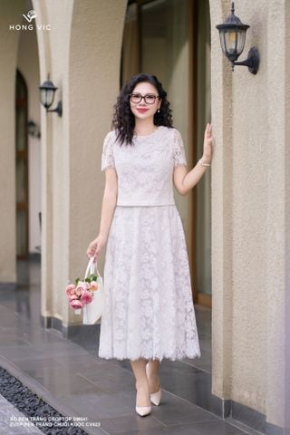 Zuýp ren trắng chuỗi ngọc CV423