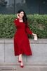 Đầm nhung đỏ ruby DL910