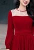 Đầm nhung đỏ ruby DL910