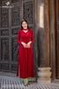 Áo dài nhung đỏ như ý AD47