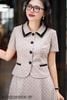 Áo ký giả ghi chấm nhung đen SM821