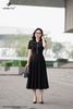 Đầm đen xếp ly diana DL913