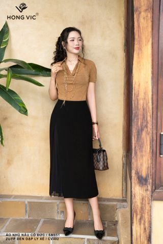 Zuýp đen dập ly xẻ CV402