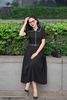 Đầm đen xếp ly diana DL913